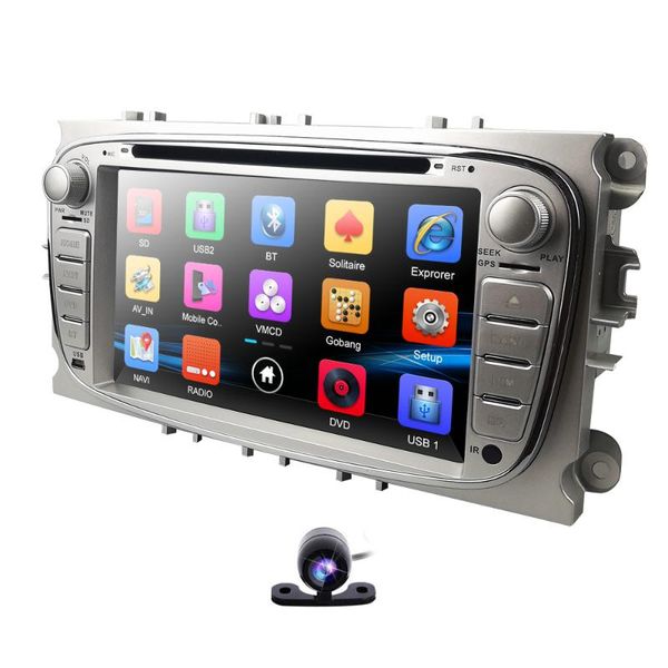 

player hizpo 7 inch car dvd for focus 2 s-max c-max mondeo 4 galaxy kuga 2008-2010 rds dab+ obd2 mirror link camera