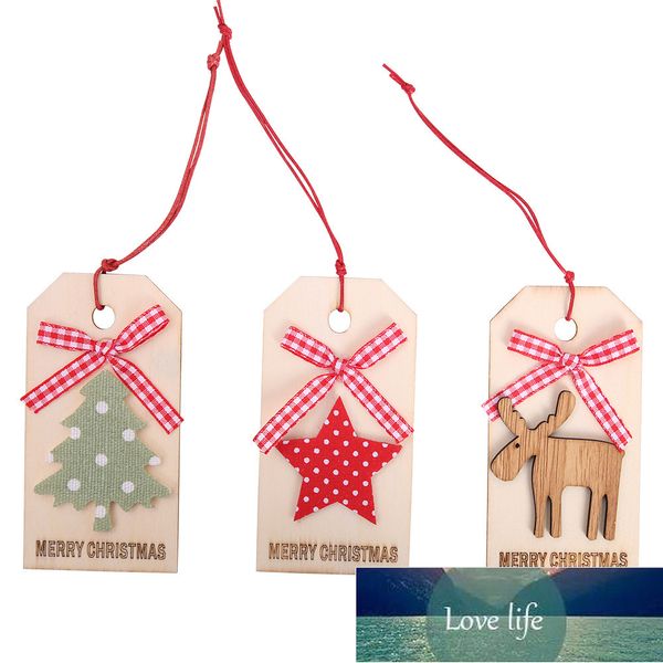 1 pc 9.5cm Natural Wood Christmas Ornaments Pingente Pendurado Presentes de Madeira Sinal Estilo Xmas Decoração De Casamento Decorações Para Casa