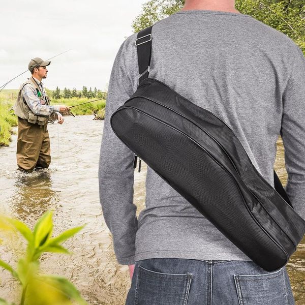 

fishing accessories 50cm pole carry bag portable rod tackle tool holder storage