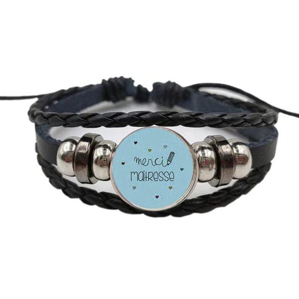 

charm bracelets fashion merci maitresse leather bracelet bohemian jewelry offer round glass cabochon supply craft, Golden;silver