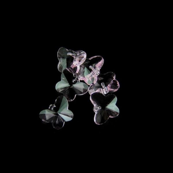 

pink color glass butterfly octagon beads 200pcs/lot 14mm with 1 hole for wedding/home/doorway/curtain decoration chandelier crystal
