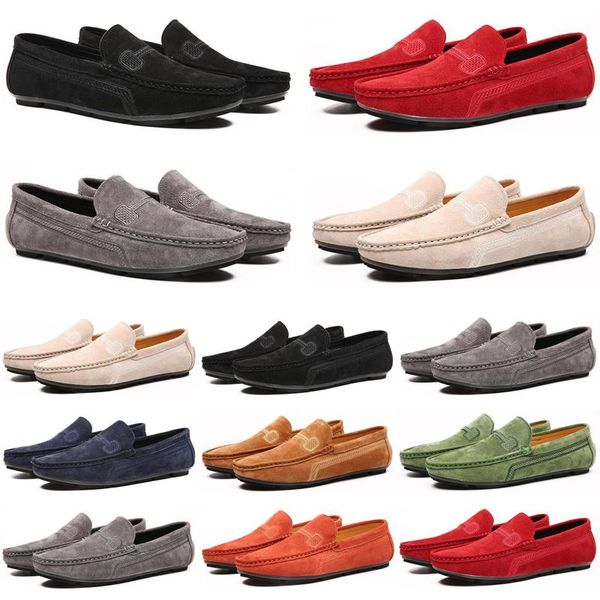 

2021 luxury men casual shoes black grey loafers outdoor flat slip on fashion mens trainers sneakers size 40-47 color59