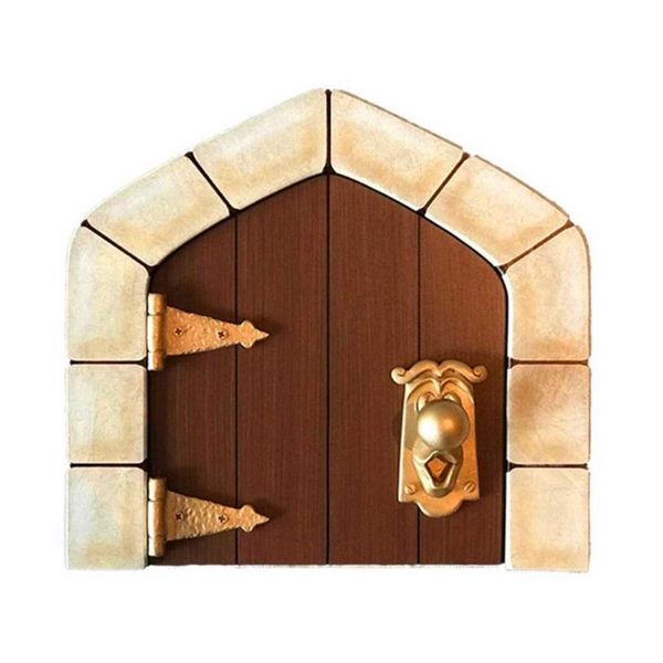 

garden decorations mini fairy door miniature wooden gnome window elf home for yard art sculpture statues decor outdoor