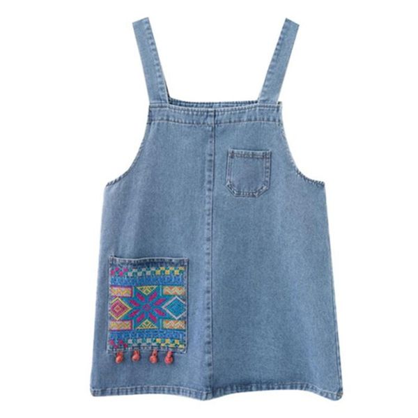 

casual dresses dress women summer denim sundress loose overalls female suspenders korean style mini vestidos robe femme, Black;gray