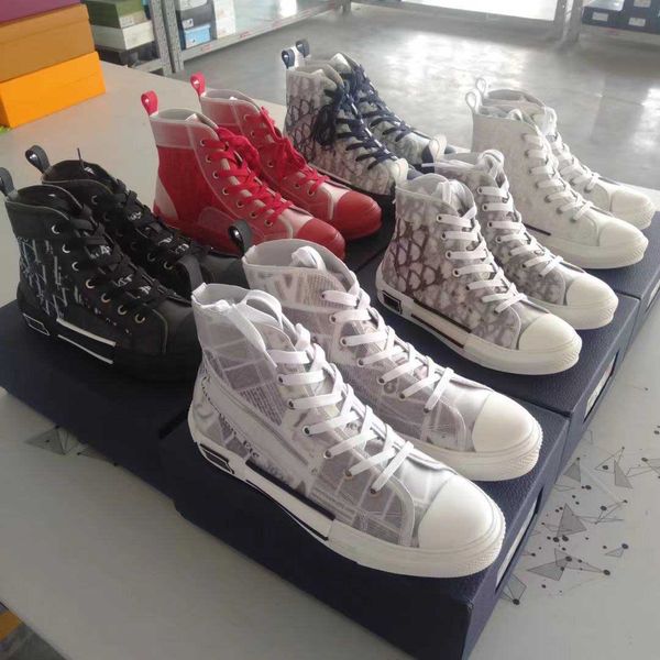 

designer b23 shoes oblique technology sneakers men women trainers fashion breathable outdoor sneaker platform flat casual shoe, Black