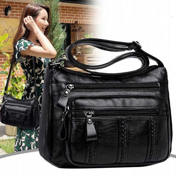 

women crossbody bag soft pu leather shoulder good quality messenger small size purse ladies handbags