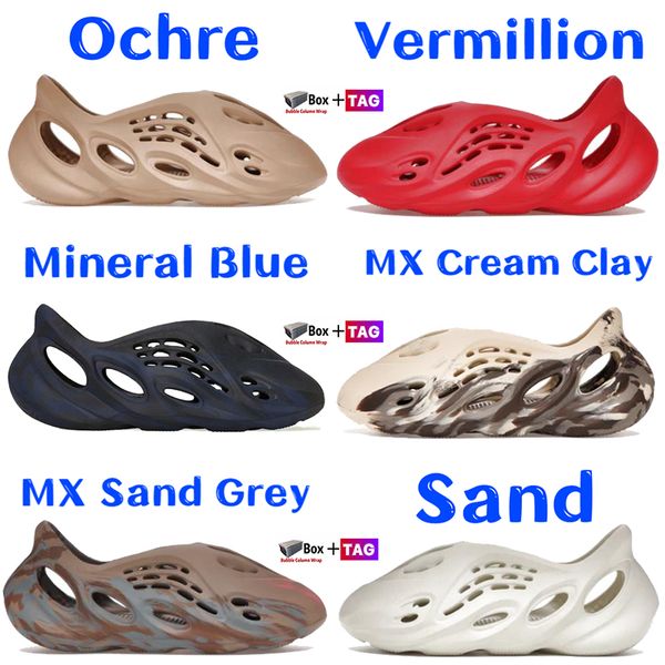 

fashion sandals foam rnnr with box ochre mx cream clay moon grey vermillion men shoes sandal mineral blue sand triple black bone white women