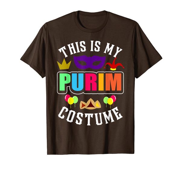 

this is my purim costume t-shirt jewish happy purim, White;black