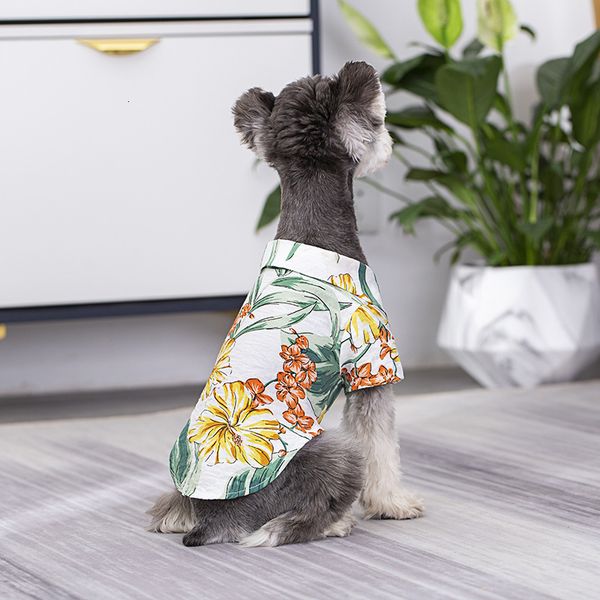 

dog apparel pet clothes 2021 hawaiian beach casual shirt man parent-child