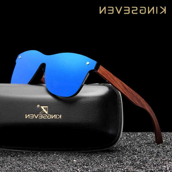 

kingseven natural wood sunglasses men polarised fashion sunglasses original wood oculos de sol masculino glasses wholesale, Silver