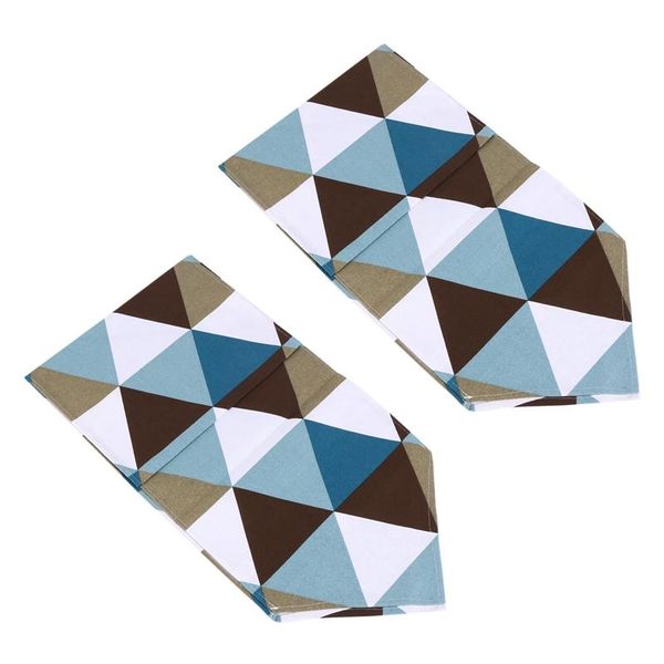 

table cloth 2x modern geometric triangle-pattern runner - polyester fabric decoration home decor