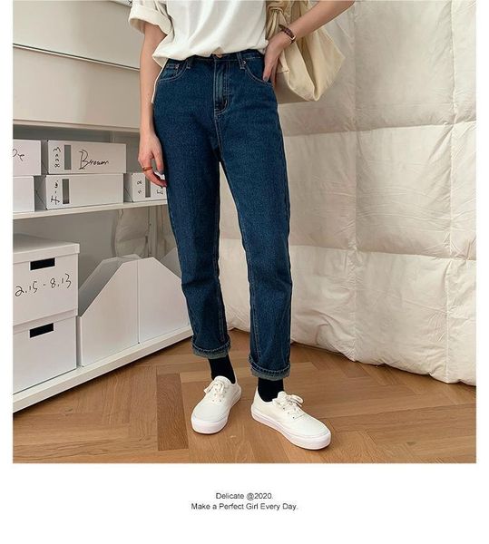 

women's pants & capris 1893.high waist women jeans buttons female, Black;white