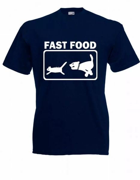 

mens t-shirt fast food up to 5xl, White;black