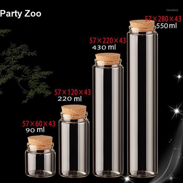 

storage bottles & jars 32 x dia57mm cork glass bottle jar coffee bean tea container wholesale