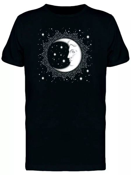 

Crescent Moon And Stars Men's Tee -Image by Shutterstock, White;black
