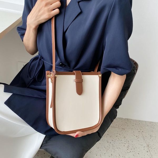 

evening bags style female all-match teens trendy canvas handbag solid color women messenger bag and crossbody