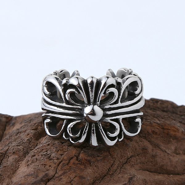 

design jewelry star's same cruciferous ring gothic fashion men's cross ring personality punk jewelry, Silver