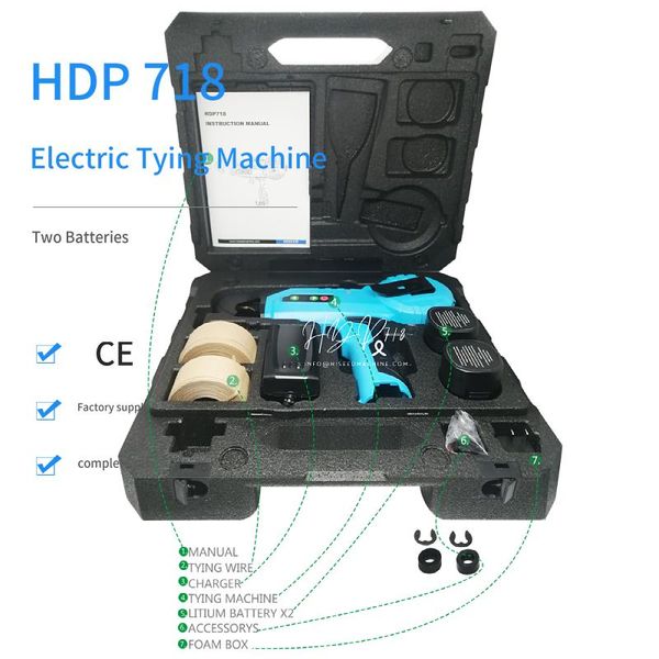 

power tool sets electric tapetool, lithium battery powered tying machine ( 6-8 hours working)