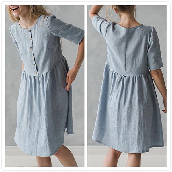 

super cotton linen literary leisure medium loose sleeve s women, Black;gray
