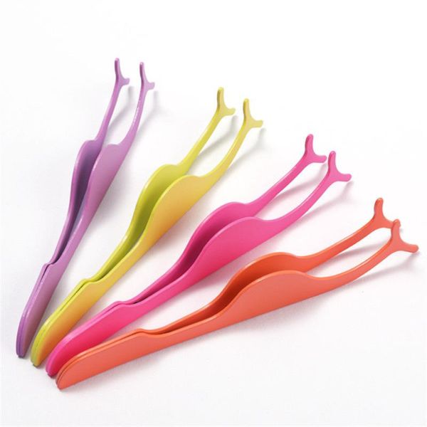 

eyebrow tools & stencils stainless steel eyelash tweezer flase transplanting nipper assistant face beauty e1160