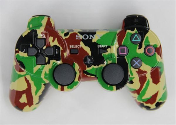 

game controllers & joysticks wireless bluetooth controller camo gamepad dual vibrating handle for ps3