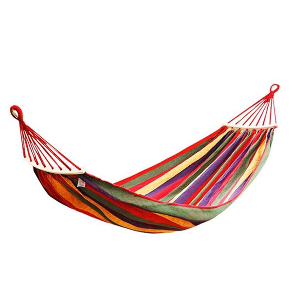 

sleeping bags outdoor leisure single swing canvas hammock widened thickened wear-resistant comfortable breathable portable camping supplies