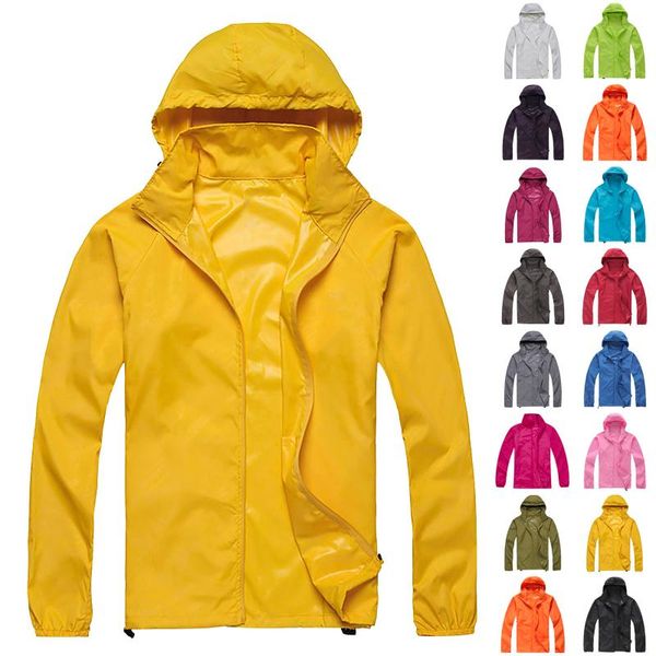 

men's jackets quick dry coat sunscreen waterproof uv women men thin outwear ultra-light windbreake jacket windproof portable, Black;brown