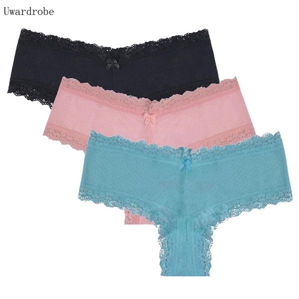 

women's panties women plus size lace thong high waist large ladies briefs seamless underwear fft, Black;pink