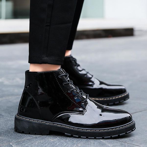 

boots sneaker hombre slip sports informales casuales on shoe mens men casual for coturno man sapatos sale cuero para de, Black