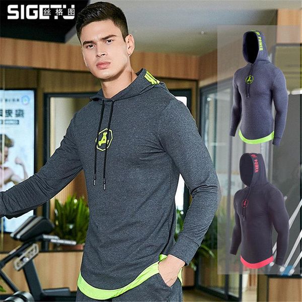 

gym clothing men' outdoor sports hoodies moisture absorption breathable stylish letters & logo prints bottom decoration man fitting wea, White;black