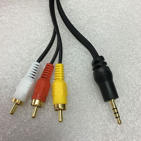 Лучшие продажи 3,5 мм Plug Jack до 3 RCA Audio Video Длина кабеля 1,5 м