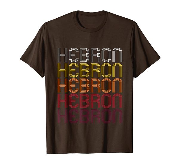 

hebron, in | vintage style indiana t-shirt, White;black