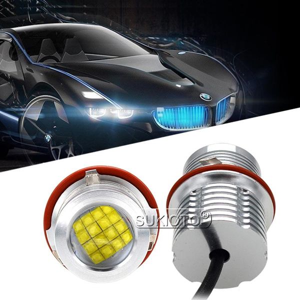 

other lighting system sukioto 2pcs 160w/set error led angel eyes white 80w marker light bulb for e39 e53 x5 e60 e63 e64 e65 e66 e83