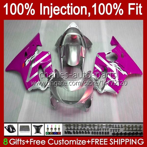 100% Fit OEM обтекали для Honda CBR 600F4 600FS 600 F4 FS розовый серебристый CC 99-00 Body 54NO.210 600CC CBR600 F4 CBR600F4 99 00 CBR600FS 1999 2000