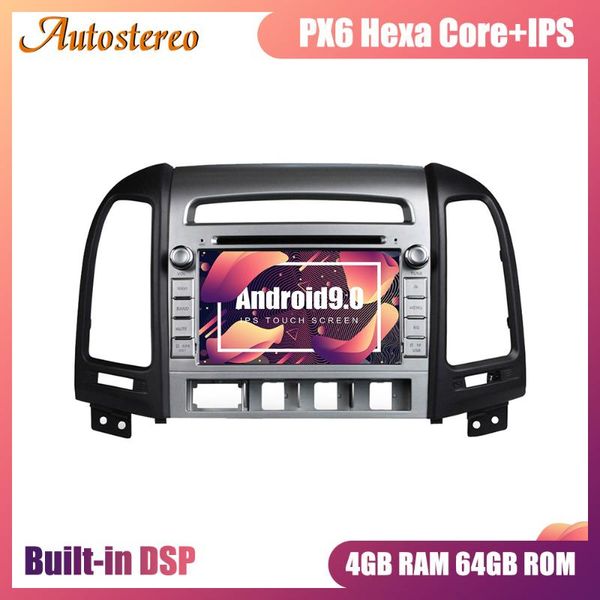 

player 2din android 9 car dvd auto radio tape recorder for santa fe 2006-2011 gps navigation multimedia head unit