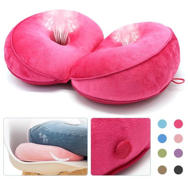 

cushion/decorative pillow backrest memory foam coccyx foldable crocheted multifunctional home seat cushion comfortable back car office chair