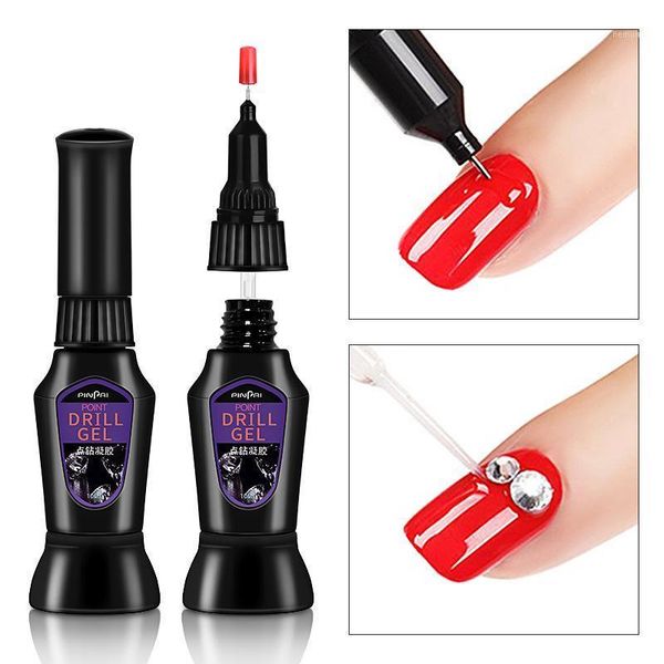 

professional 10ml strong nail glue for acrylic diy art tips decoration tools non-toxic lasting women tslm1 gel1, Red;pink
