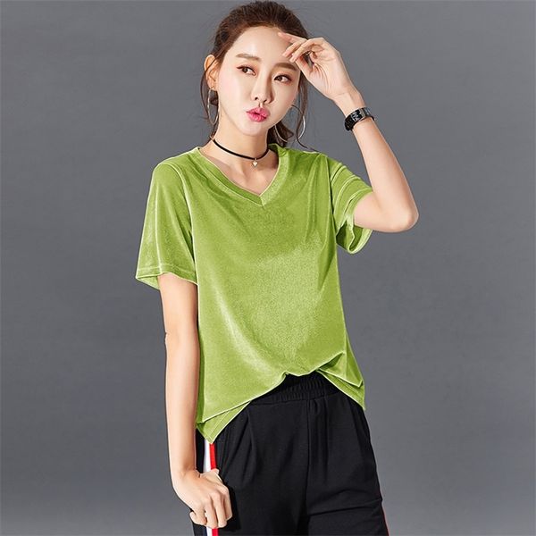 

2021 new summer women cotton t-shirt o-neck tshirt casual tees ladies, White