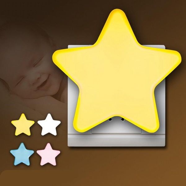 

night lights wireless led light star control sensor lamp for kids bedroom 110v 220v eu/us plug nightlight living room lighting