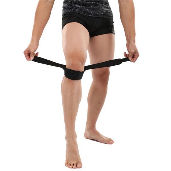 

elbow & knee pads adjustable patella protector basketball kness support guard outdoor belt cycling climbing training fitness, Black;gray