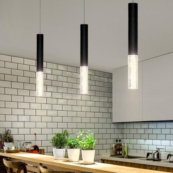 

pendant lamps led dimmable hanging lights kitchen island dining room shop bar counter decoration cylinder pipe