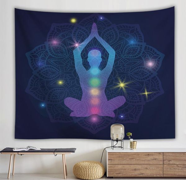 

tapestries yoga background tapestry wall hanging digital printed buddha statue decoration cloth blankets curtain for home
