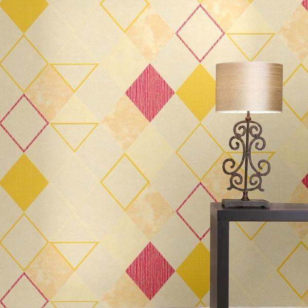 

wallpapers modern abstract diamond personalized waterproof wallpaper barbershop hair salon el living room restaurant tea shop