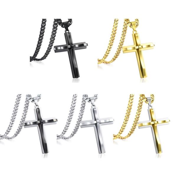 

pendant necklaces cross necklace jewelry charm gift pendants for men, Silver
