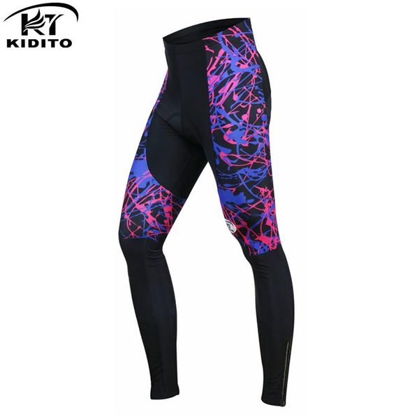 

racing pants kiditokt 2021 winter 3d gel padded cycling shockproof mountain bike tights mtb bicycle trousers for men, Black;blue