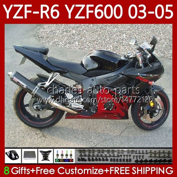 Тело мотоцикла для Yamaha YZF-R6 YZF600 yzf R 6 600 R6 YZF600 YZF R 6 600 Red Flase CC 03-05 Кузов 95NO.83 YZF R6 600CC YZFR6 03 04 05 CoSling YZF-600 2003 2004 2005 OEM Обтекивает комплект