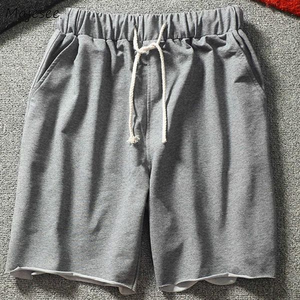 

shorts dÃ©contractÃ© loisirs solide ample taille Ã©lastique Ã©tÃ© respirant grande 301# harajuku hommes adolescents men's, White;black