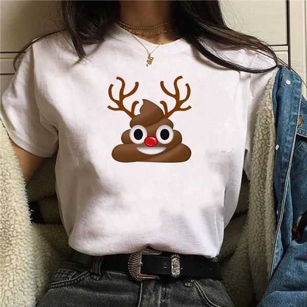 

cute men fashion christmas deer t shirt graphic tshirts harajuku white suitable all seasons clothes, White;black