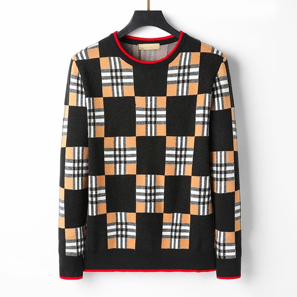 

2021 men's sweater high quality designer luxury Pullover double letter sweaterM-3XL B-5, White;black