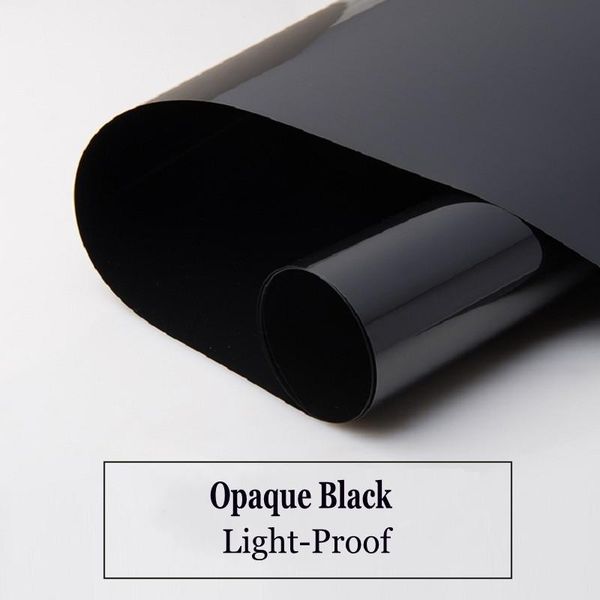 

window stickers 9m length all black thermal-insulation film sun-block removable durable tint-foil dark light resistant sticker